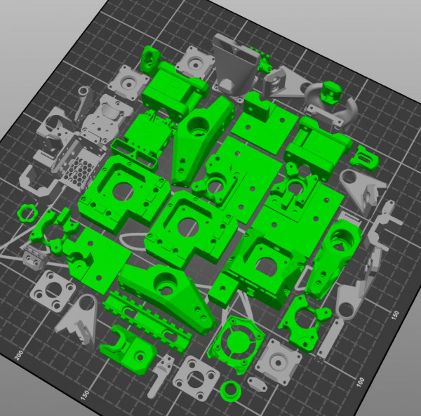 Vcore3.1 printed parts inklusive EVA 3.0